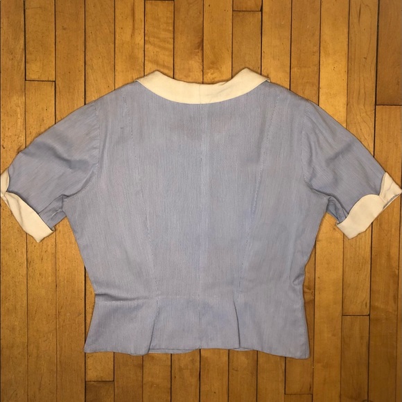 Vintage handmade 40s blouse. Modern sz large- additional measurements listed. - Picture 3 of 5